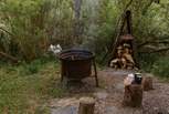 Enjoy hot chocolates and toasted marshmallows fireside. 