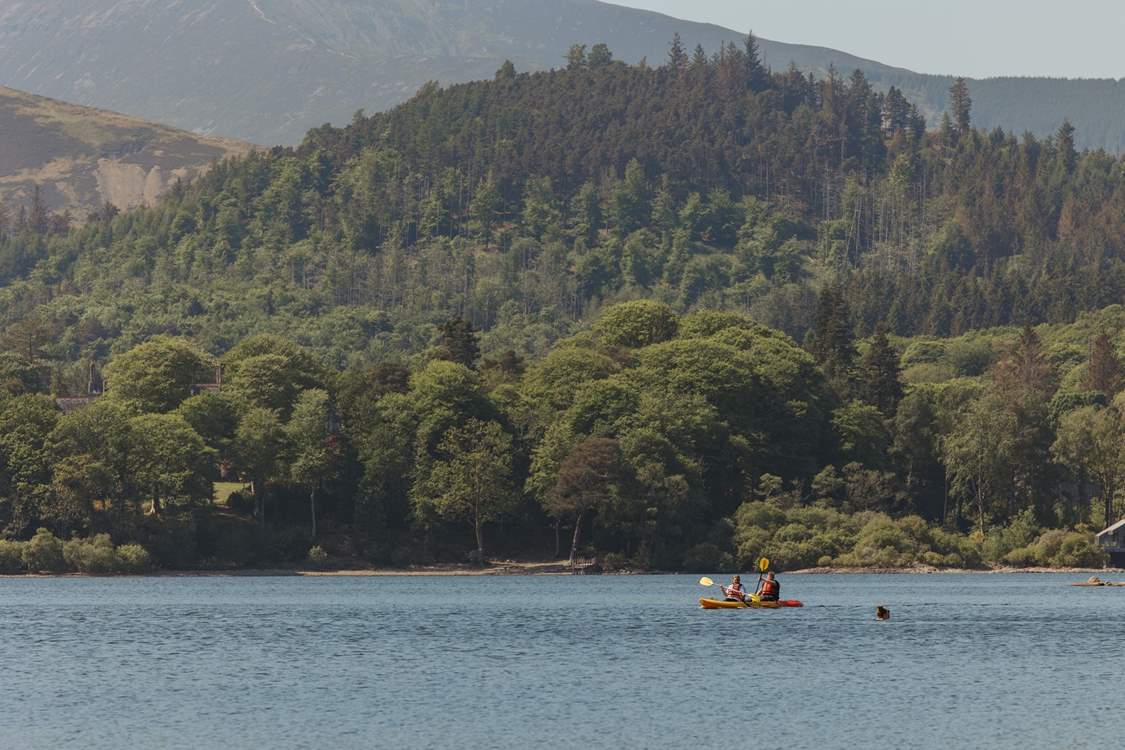 Why not hire kayaks to explore Derwent Water?