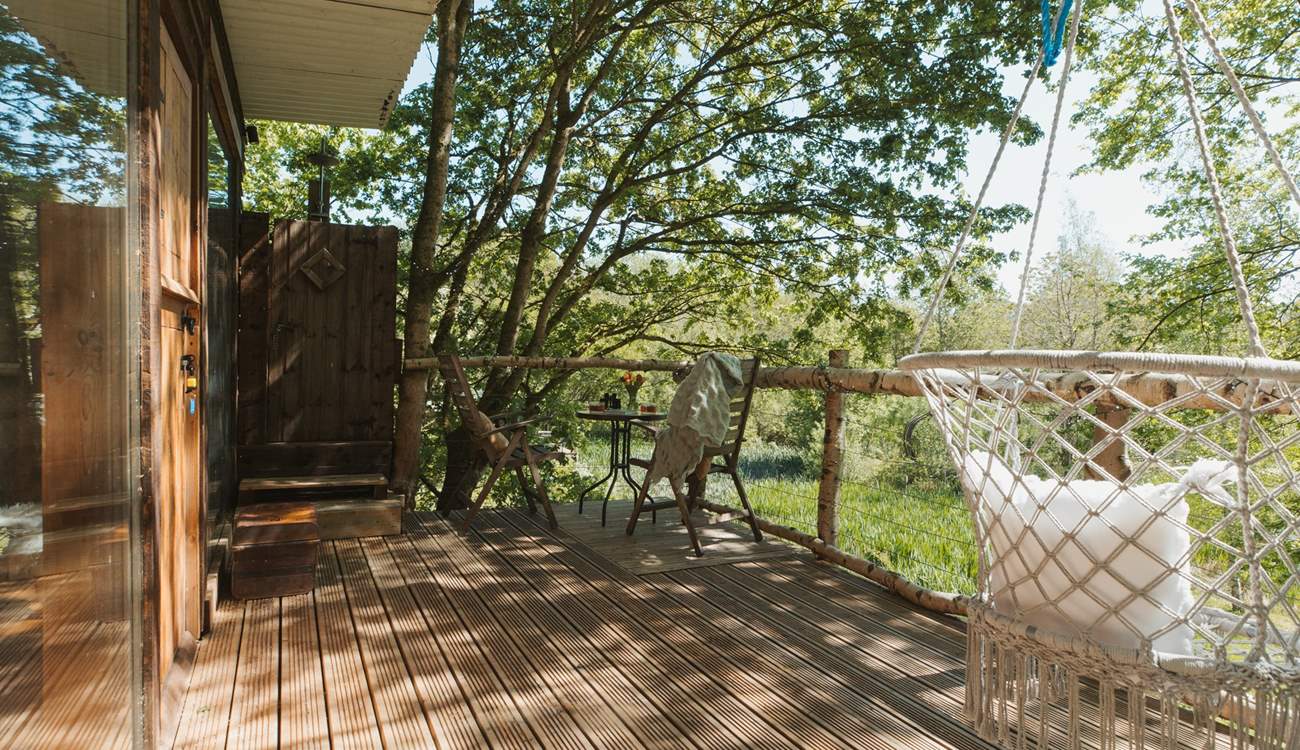 Step out onto the deck and enjoy the peace and tranquility.