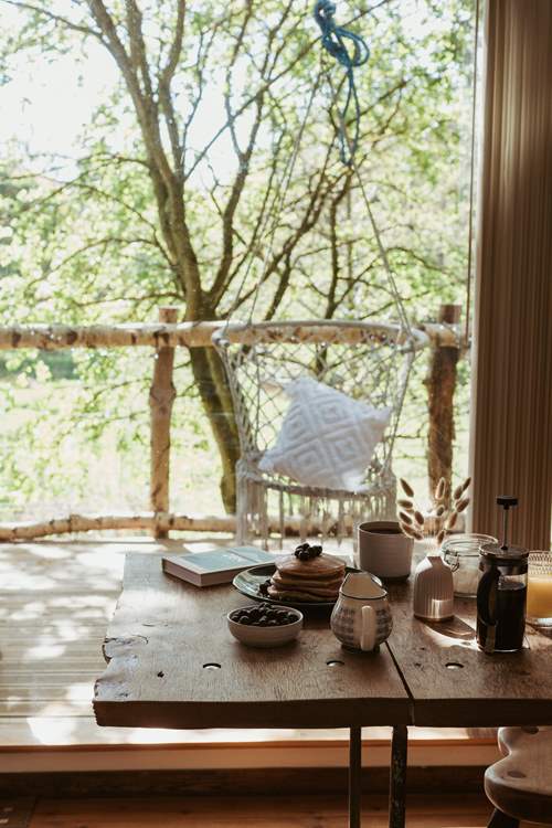 The perfect spot to plan the day's adventure.