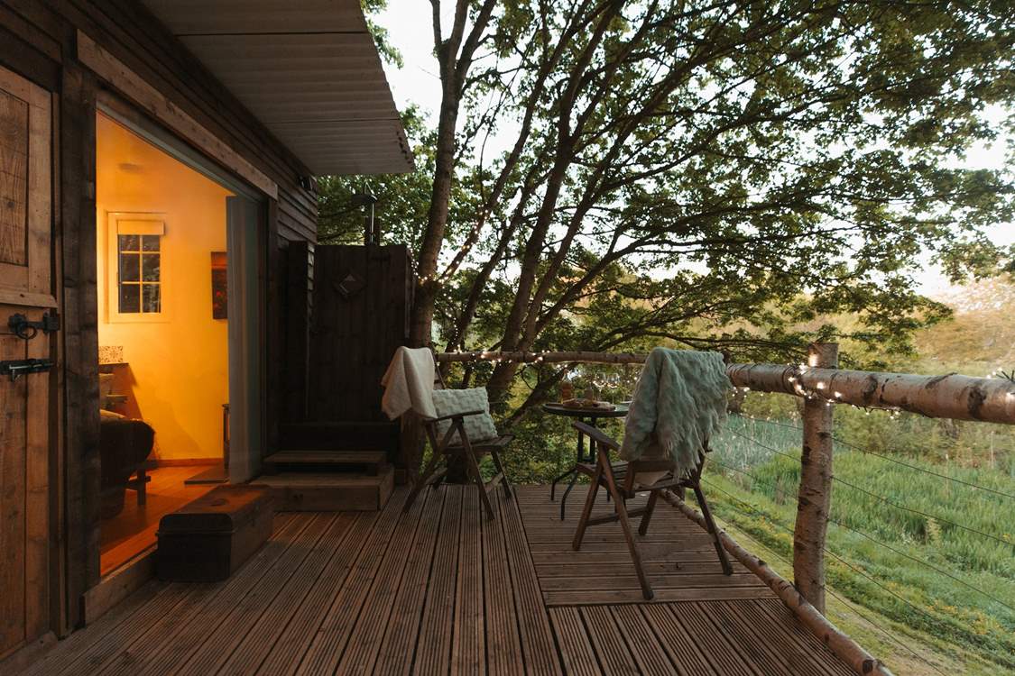 The outdoor space allows you to enjoy your beautiful surroundings from dawn till dusk.