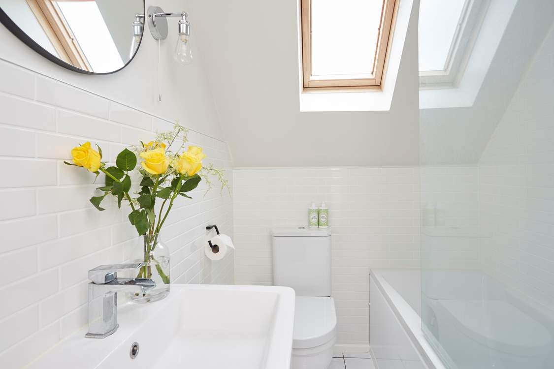 After a great night's sleep, enjoy a refreshing shower in the family bathroom.