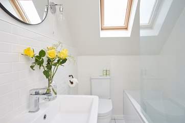 After a great night's sleep, enjoy a refreshing shower in the family bathroom.