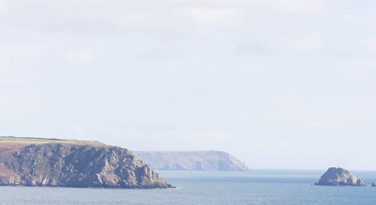 Gull Rock sits proudly out in the bay.