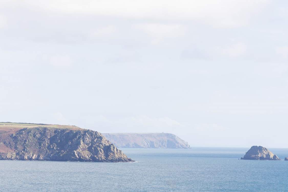 Gull Rock sits proudly out in the bay.