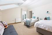 Bedroom 3 on the first floor has zip and link beds so you can choose either twins (suitable for children only) or a king-size double bed.