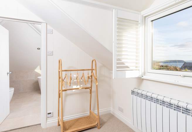 The first floor bedroom has quite a view!