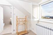 The first floor bedroom has quite a view!