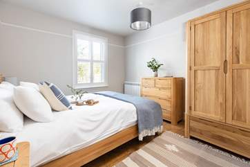 There are two double bedrooms with king-size beds on the ground floor.