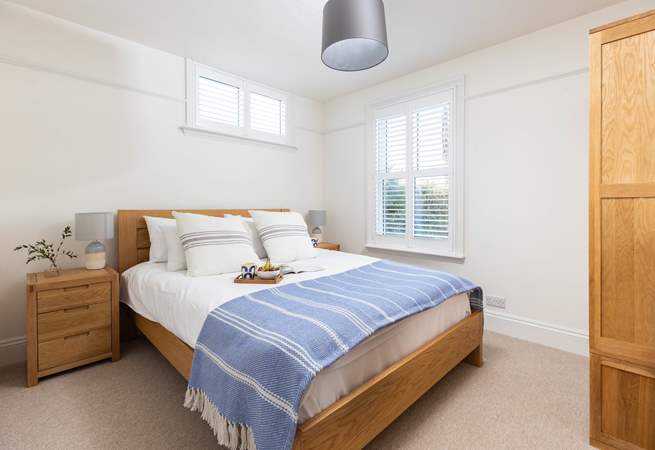 Bedroom 2 with king-size bed is on the ground floor.