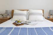 The bedrooms have comfy beds and lovely linens for a great night's sleep.