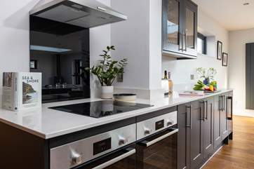 You will find all the equipment you need here including the all important wine fridge and two ovens.