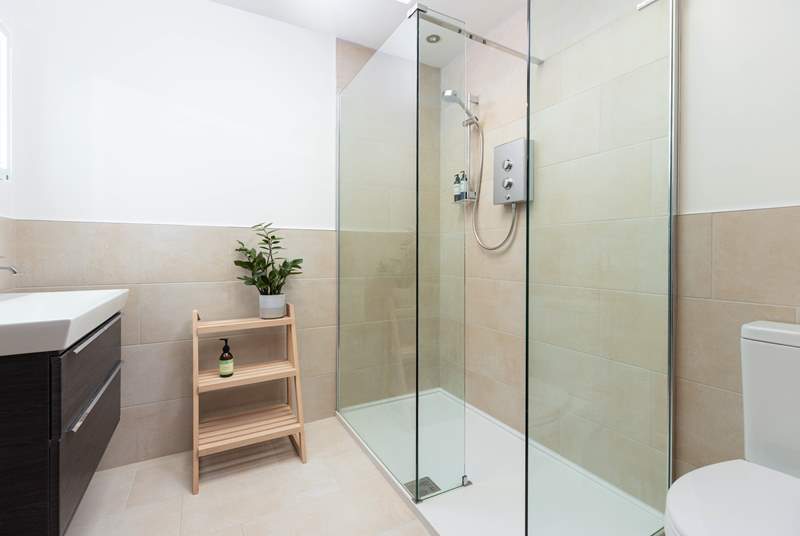 The ground floor has a super shower-room with walk-in shower.
