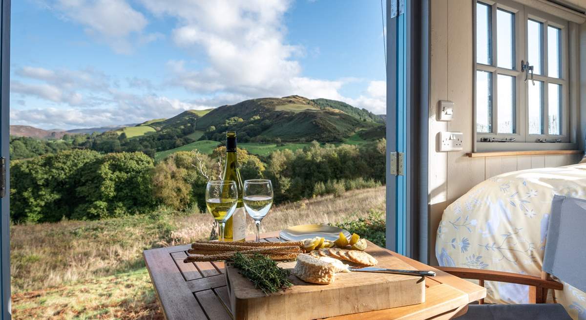 Ffion boasts the most spellbinding view of the Cambrian Mountains. 