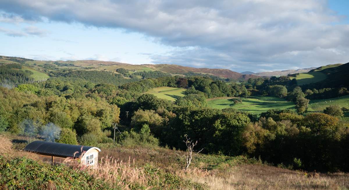 This hut is a little pocket of paradise in the rural Welsh countryside. 