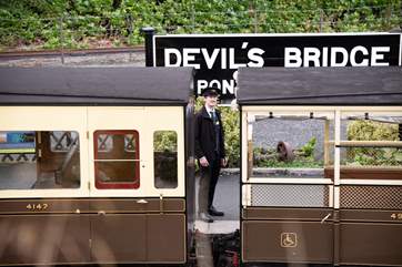 The Vale of Rheidol Railway is close by and offers a truly immersive experience. Enjoy a scenic trip through ancient woodlands to Devil's Bridge and through to the Cambrian Mountains.