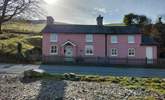 The owner's gorgeous pink cottage is a great landmark to look for when finding Ffion.  - Thumbnail Image