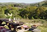 Why not dine al fresco by the warmth of the fire-pit? 