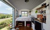 The double bed is perfectly positioned to make the most of your surroundings.  - Thumbnail Image