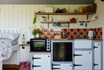 The kitchen is ideal for prepping your lazy Sunday brunch or romantic Friday dinner. 