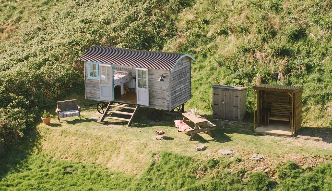 The sweetest space to call home for a little while, with so many places to sit and watch the world go by. 