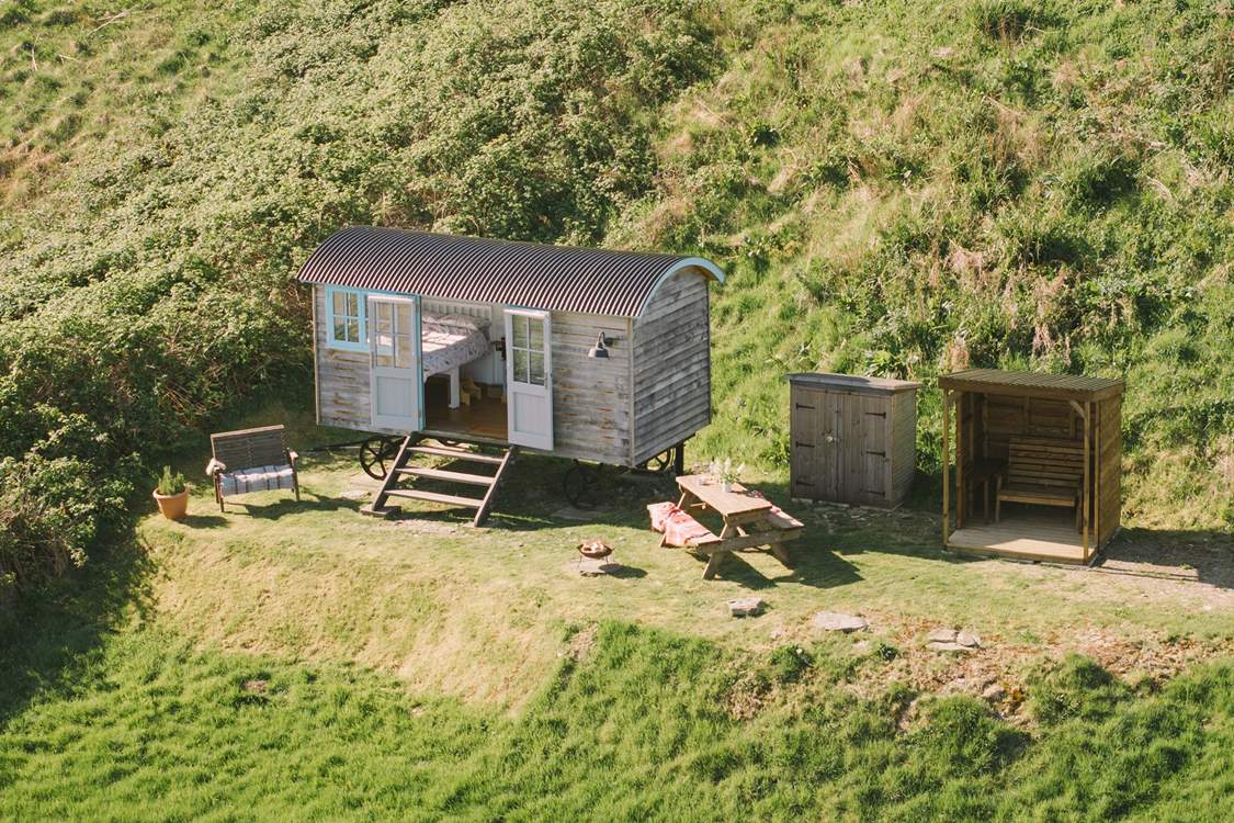 The sweetest space to call home for a little while, with so many places to sit and watch the world go by.