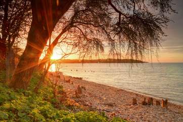 Stroll down to the local beach and enjoy watching the sun setting across the rippling tide.