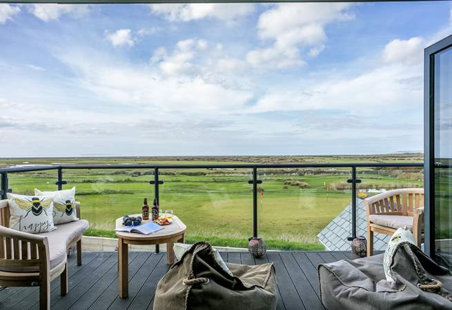 Take in the fantastic views from the balcony, it really is an ever changing picture and one that will delight. 