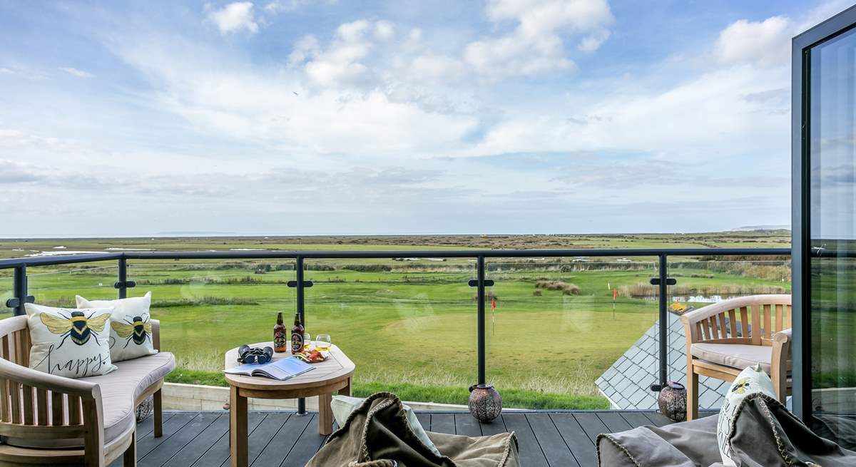 Take in the fantastic views from the balcony, it really is an ever changing picture and one that will delight. 