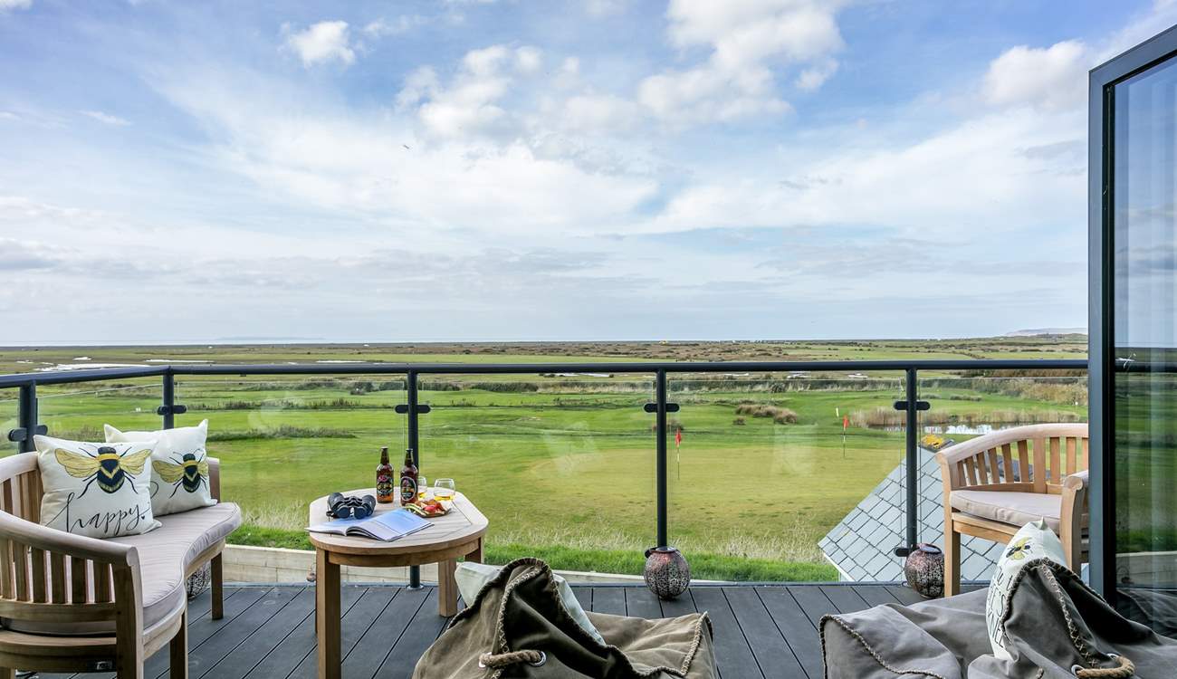 Take in the fantastic views from the balcony, it really is an ever changing picture and one that will delight. 