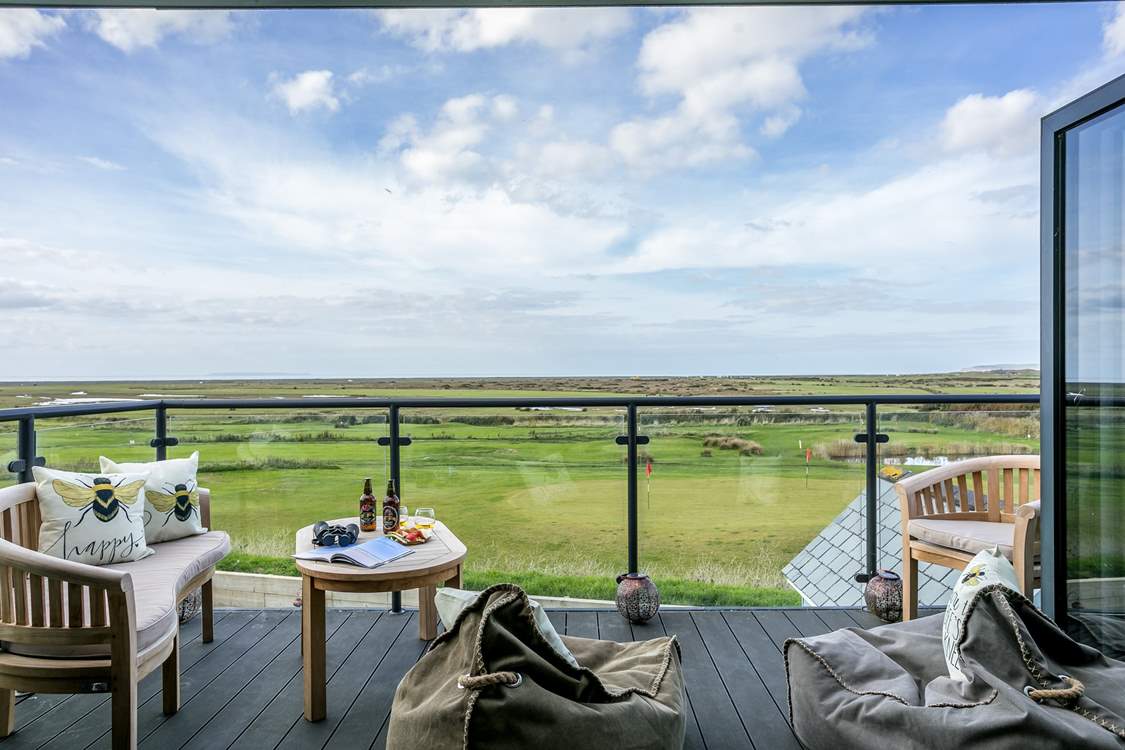 Take in the fantastic views from the balcony, it really is an ever changing picture and one that will delight.