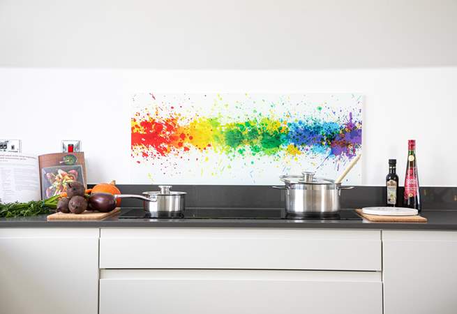 Enjoy cooking up a storm in the fabulous kitchen!