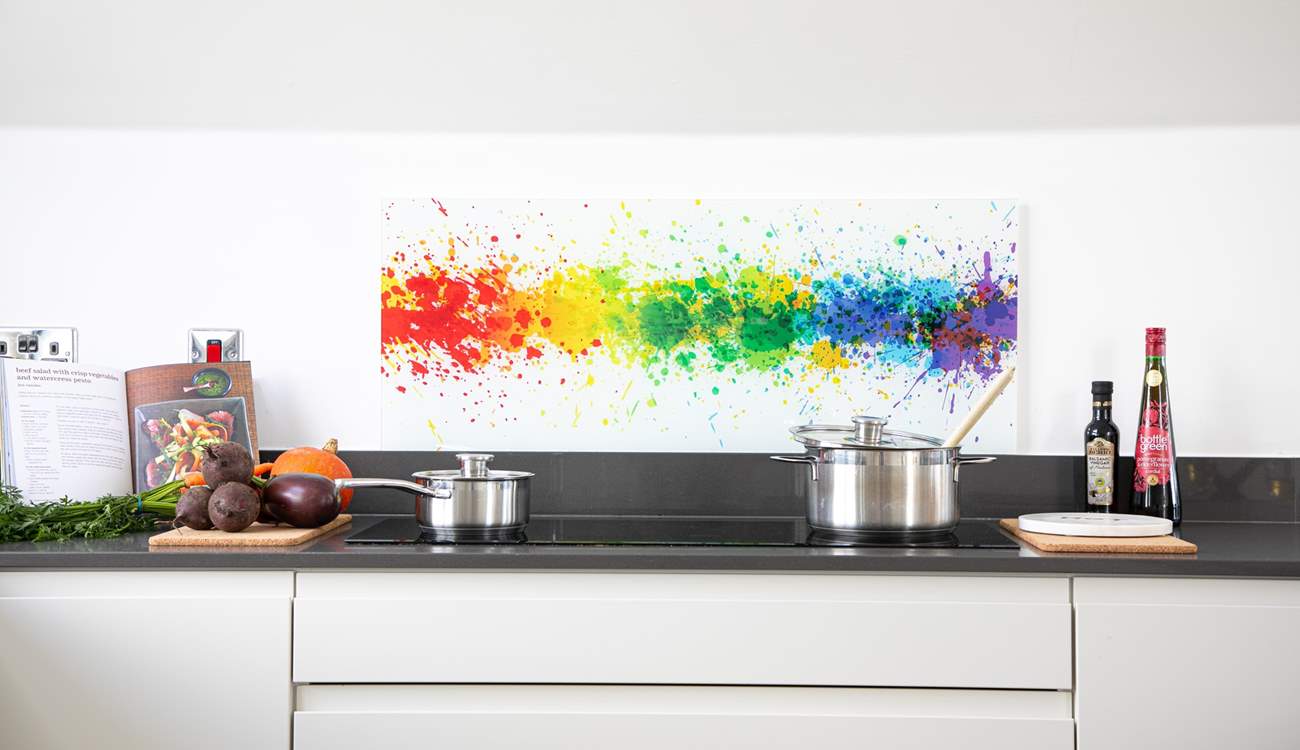 Enjoy cooking up a storm in the fabulous kitchen!