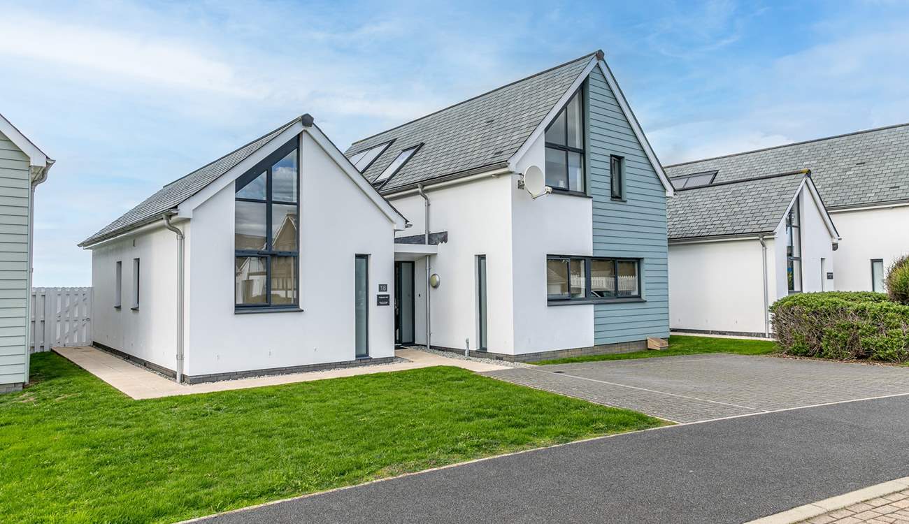 There's plenty of space for two cars to park outside.