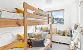 A delightful bunk-room with 3' mattresses makes this a versatile room for old or young! - Thumbnail Image