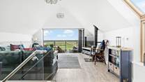 An absolutely gorgeous open-plan living space takes up the whole first floor.