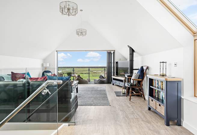 An absolutely gorgeous open-plan living space takes up the whole first floor.