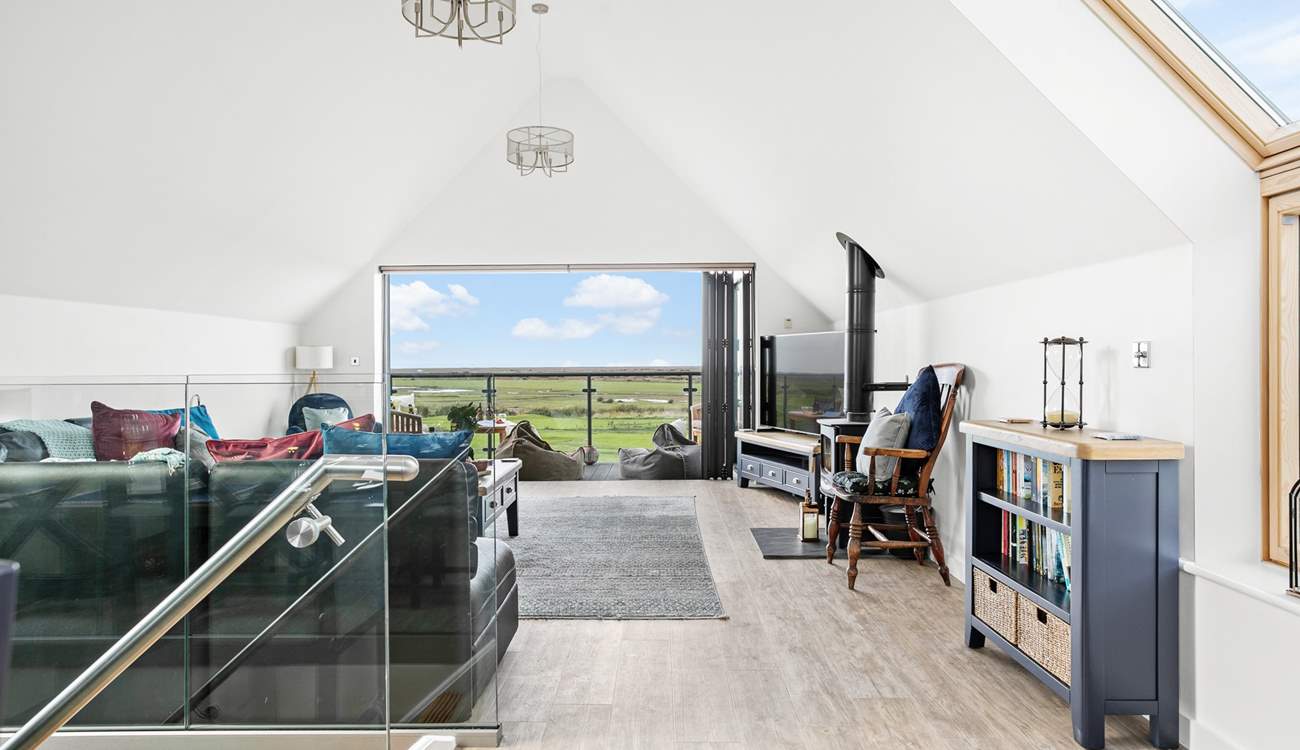 An absolutely gorgeous open-plan living space takes up the whole first floor.