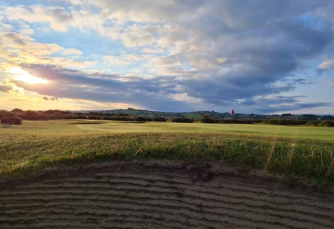 Nolands Ho! sits right next to The Royal North Devon Golf Club.