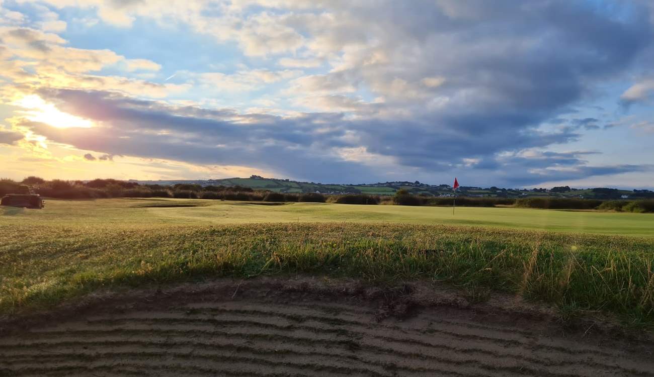 Nolands Ho! sits right next to The Royal North Devon Golf Club.