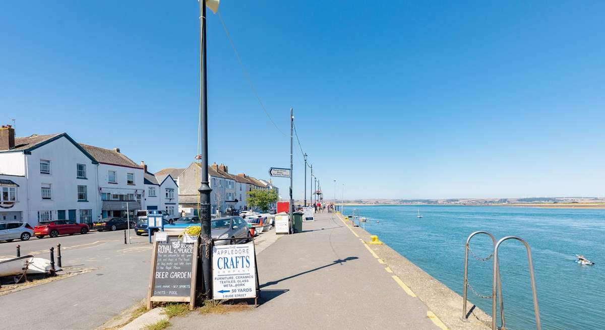 Appledore is a quaint seaside village with a seasonal passenger ferry across the estuary to Instow.