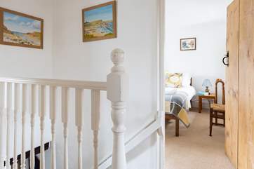 All the bedrooms are on the first floor leading off the hallway.