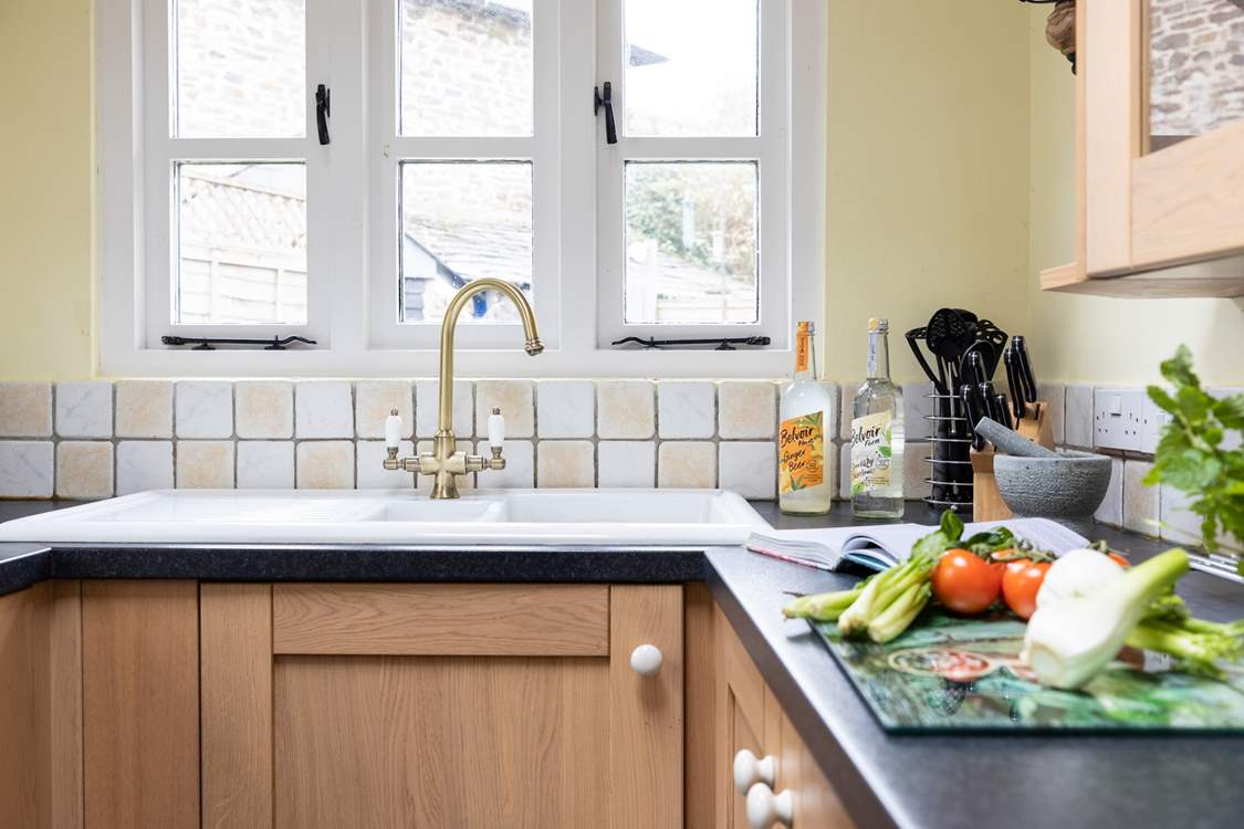 Time to cook up a storm, with views over the garden.