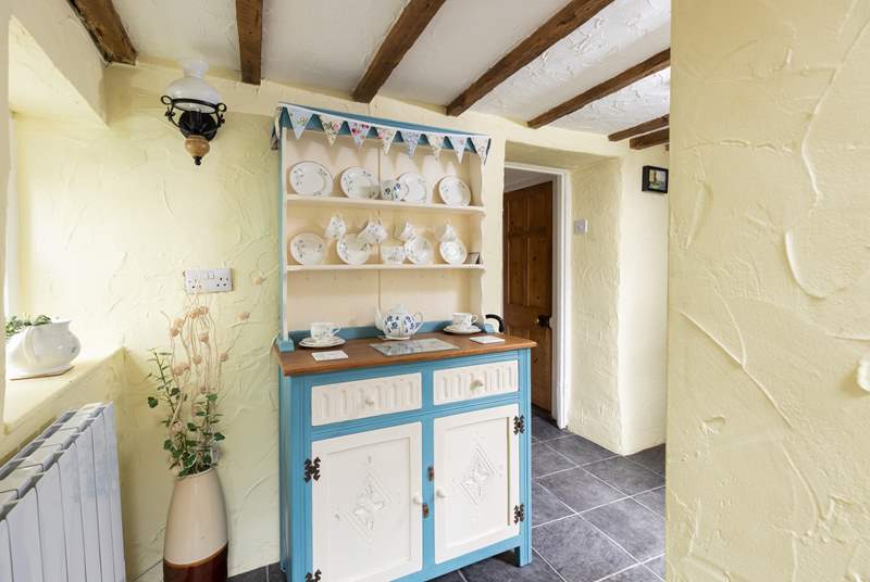 This gorgeous dresser is one of many lovely pieces. Please note owing to the age of the property that the ceiling is slightly lower as you walk through to the kitchen.