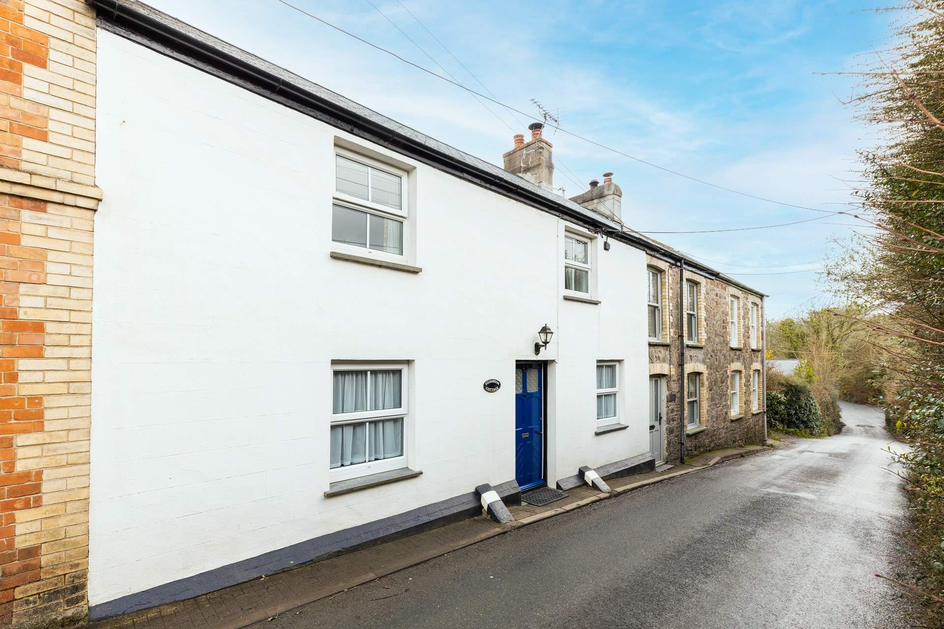 Fisherton Cottage at Poughill follow the road to the beach!