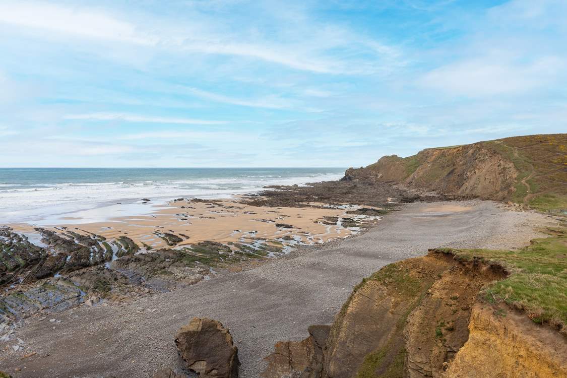 The fabulous local beach is a short drive away.