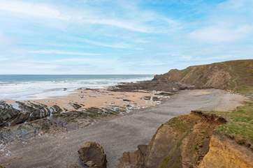 The fabulous local beach is a short drive away.
