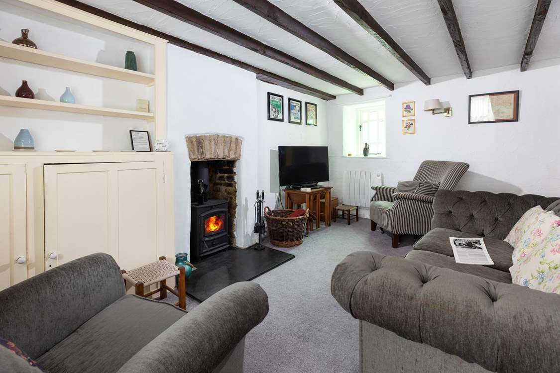 Welcome to Fisherton Cottage. 
Gather everyone in the sitting-room to watch a movie on the Smart TV.
