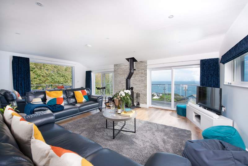 The beautiful sea views from the living space.