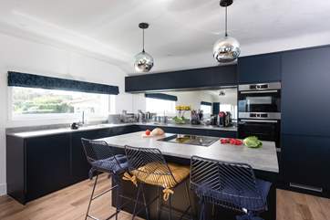 The newly fitted kitchen has everything you might need for your holiday feasts.